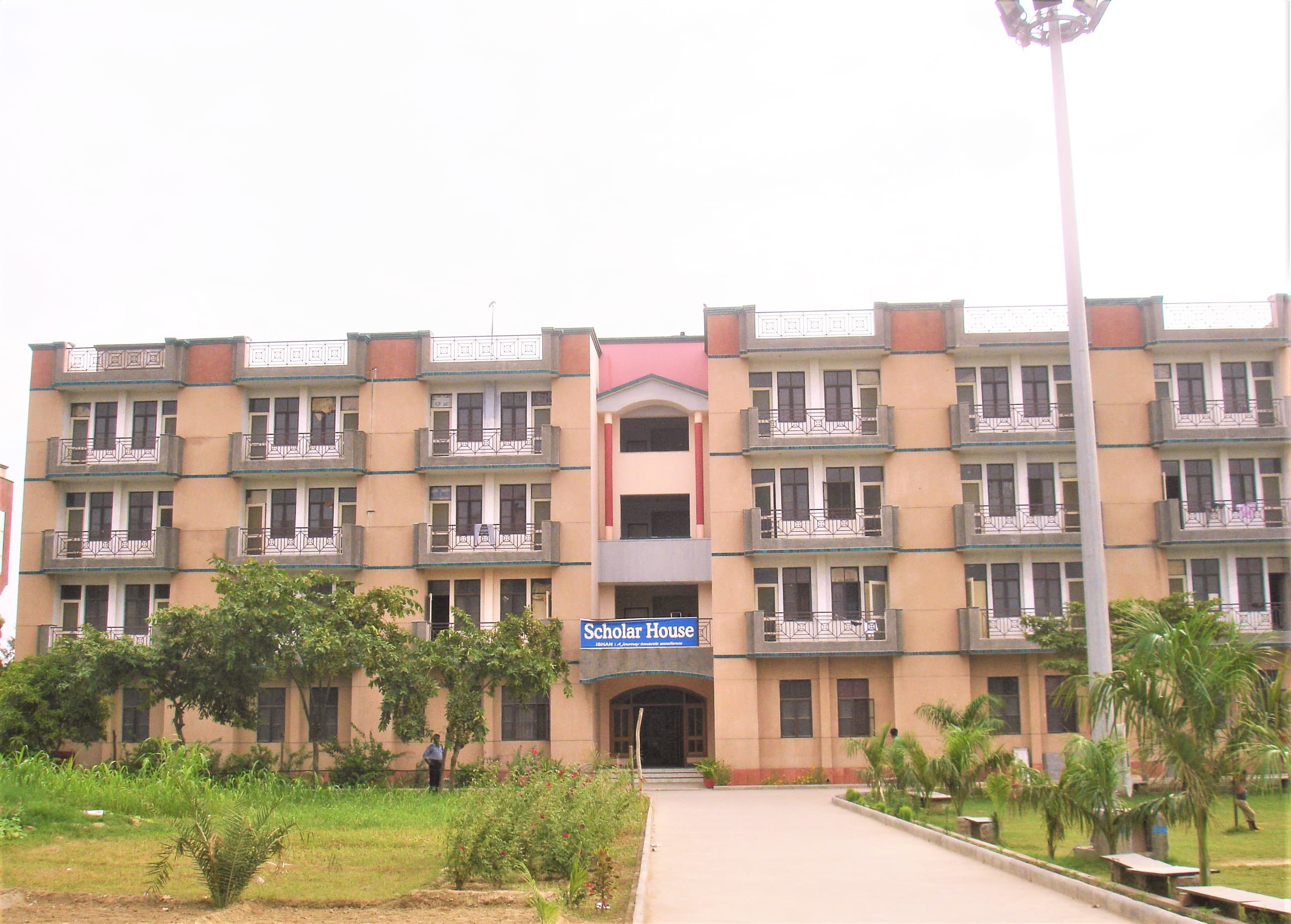 Hostel building front view