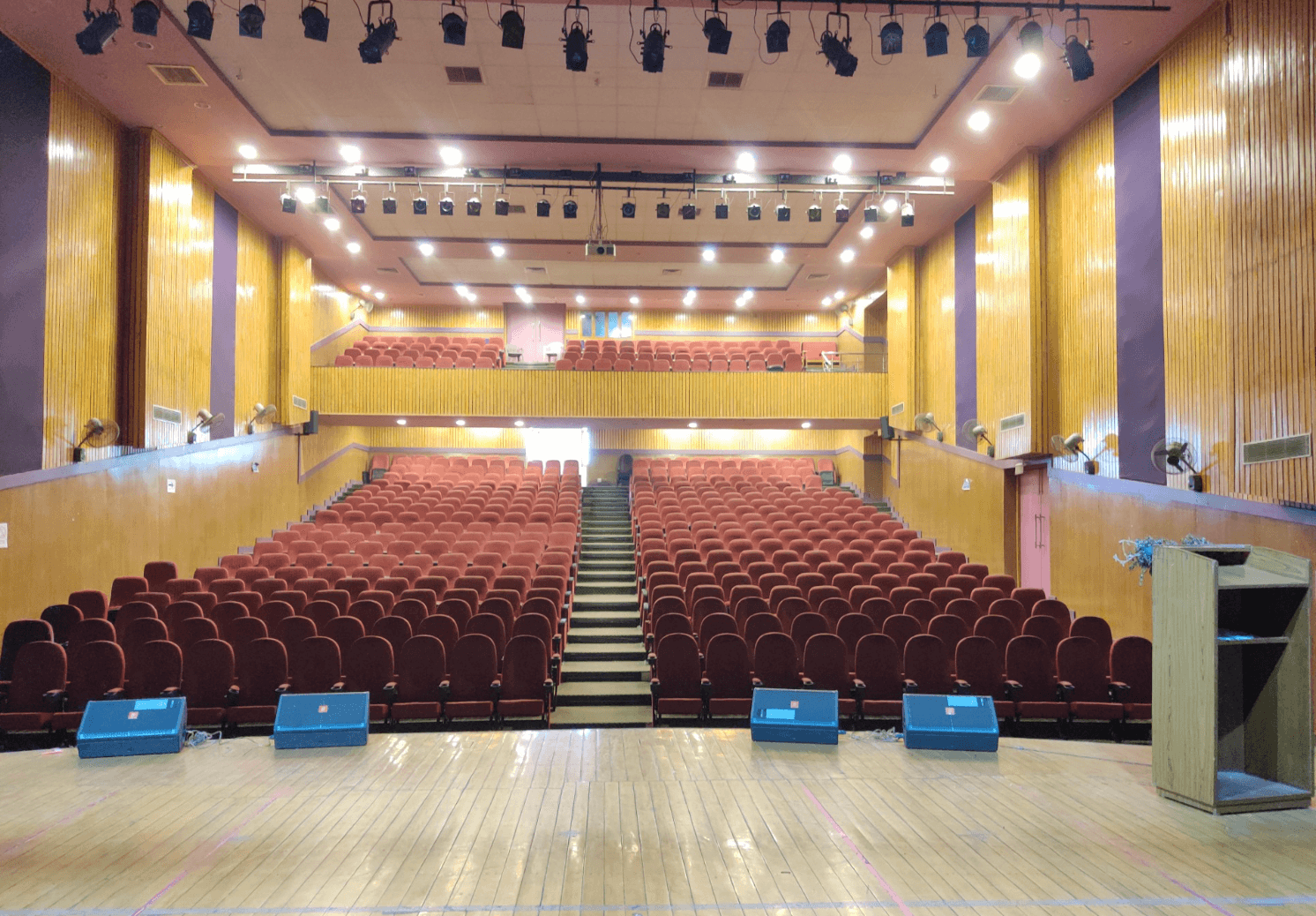 Seminar session in auditorium