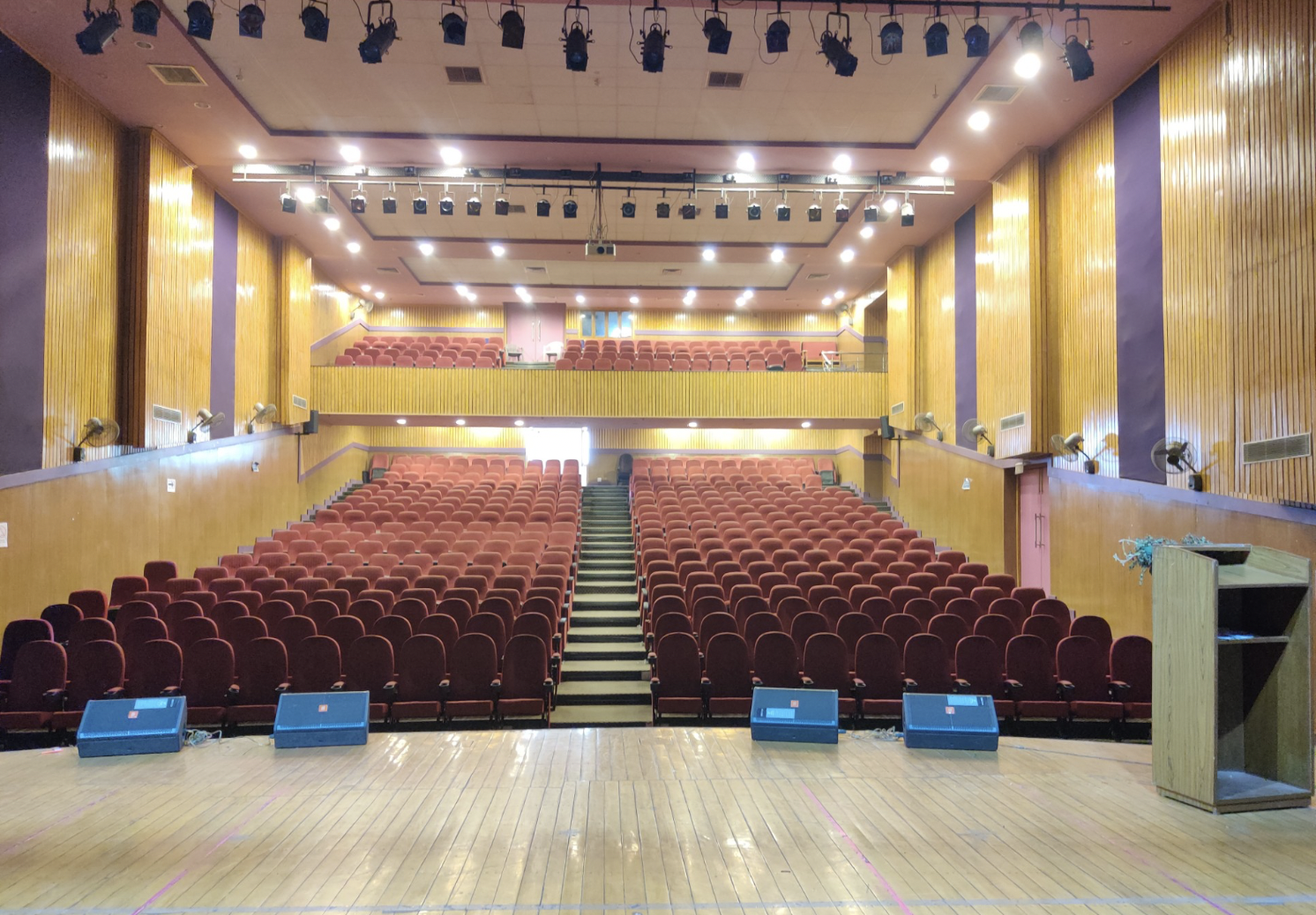 Seminar session in auditorium