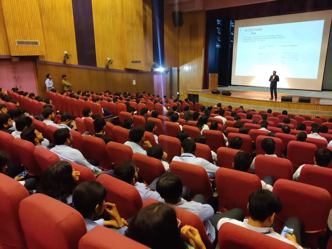 Auditorium event in progress